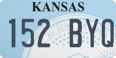 KS license plate 152BYQ