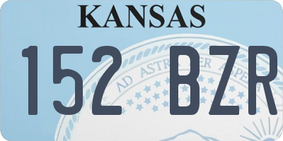 KS license plate 152BZR
