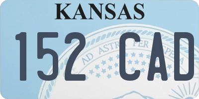 KS license plate 152CAD