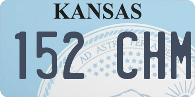 KS license plate 152CHM
