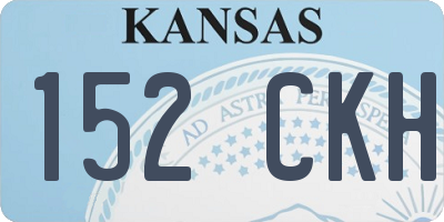 KS license plate 152CKH