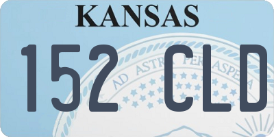 KS license plate 152CLD