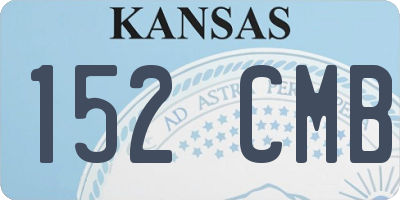KS license plate 152CMB