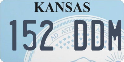 KS license plate 152DDM