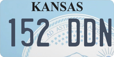 KS license plate 152DDN
