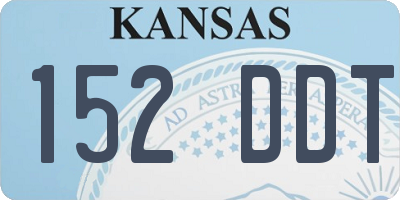 KS license plate 152DDT
