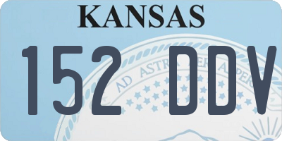 KS license plate 152DDV