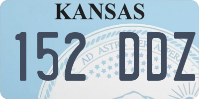 KS license plate 152DDZ