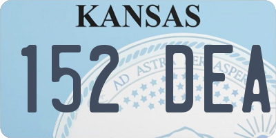 KS license plate 152DEA