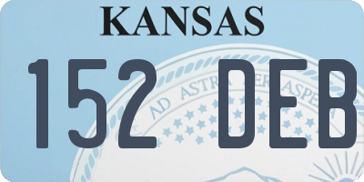 KS license plate 152DEB
