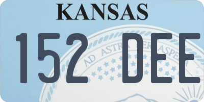 KS license plate 152DEE