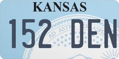 KS license plate 152DEN