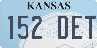 KS license plate 152DET