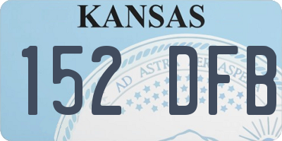 KS license plate 152DFB