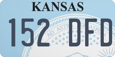 KS license plate 152DFD
