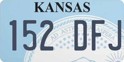 KS license plate 152DFJ