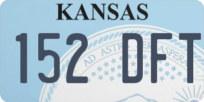 KS license plate 152DFT