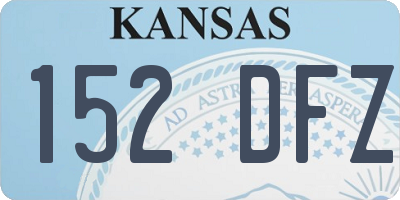 KS license plate 152DFZ