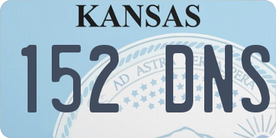 KS license plate 152DNS