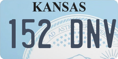 KS license plate 152DNV