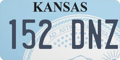 KS license plate 152DNZ