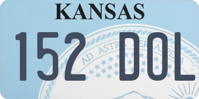 KS license plate 152DOL