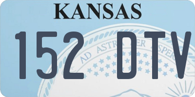 KS license plate 152DTV