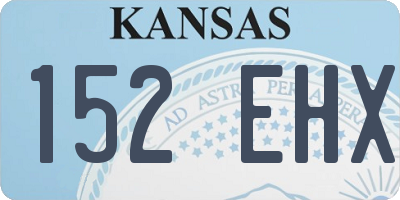 KS license plate 152EHX