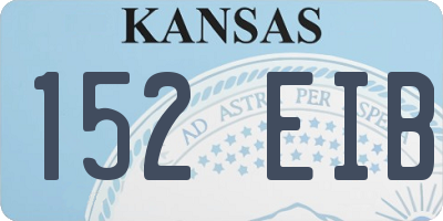 KS license plate 152EIB