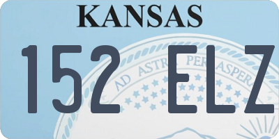 KS license plate 152ELZ
