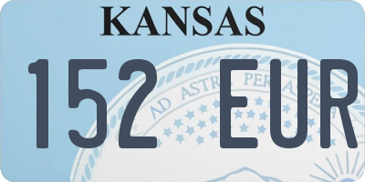 KS license plate 152EUR