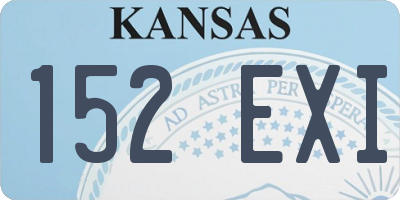 KS license plate 152EXI