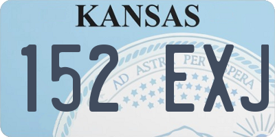 KS license plate 152EXJ