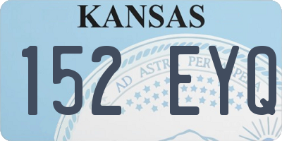 KS license plate 152EYQ
