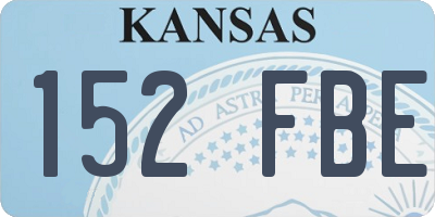 KS license plate 152FBE
