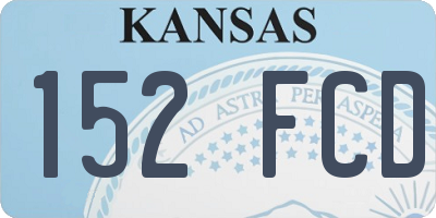 KS license plate 152FCD