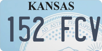 KS license plate 152FCV