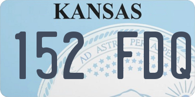 KS license plate 152FDQ