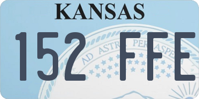 KS license plate 152FFE