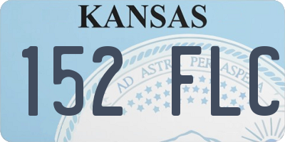 KS license plate 152FLC