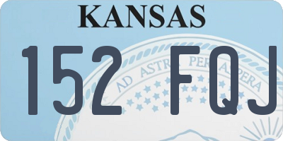 KS license plate 152FQJ