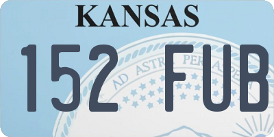 KS license plate 152FUB