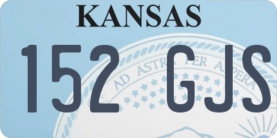 KS license plate 152GJS