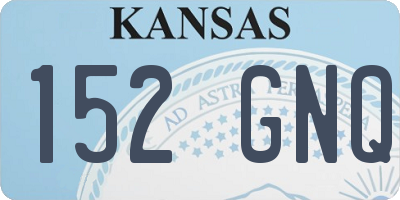 KS license plate 152GNQ