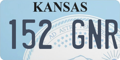 KS license plate 152GNR