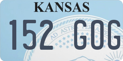 KS license plate 152GOG