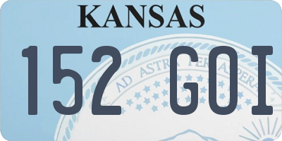 KS license plate 152GOI