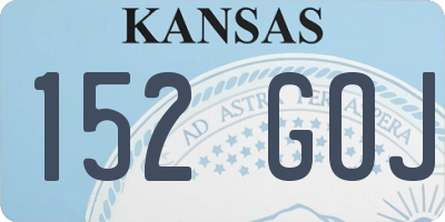 KS license plate 152GOJ