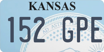 KS license plate 152GPE