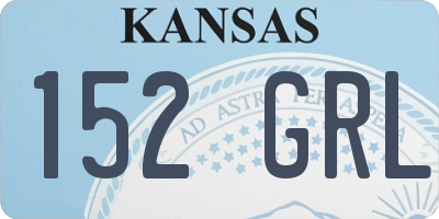 KS license plate 152GRL